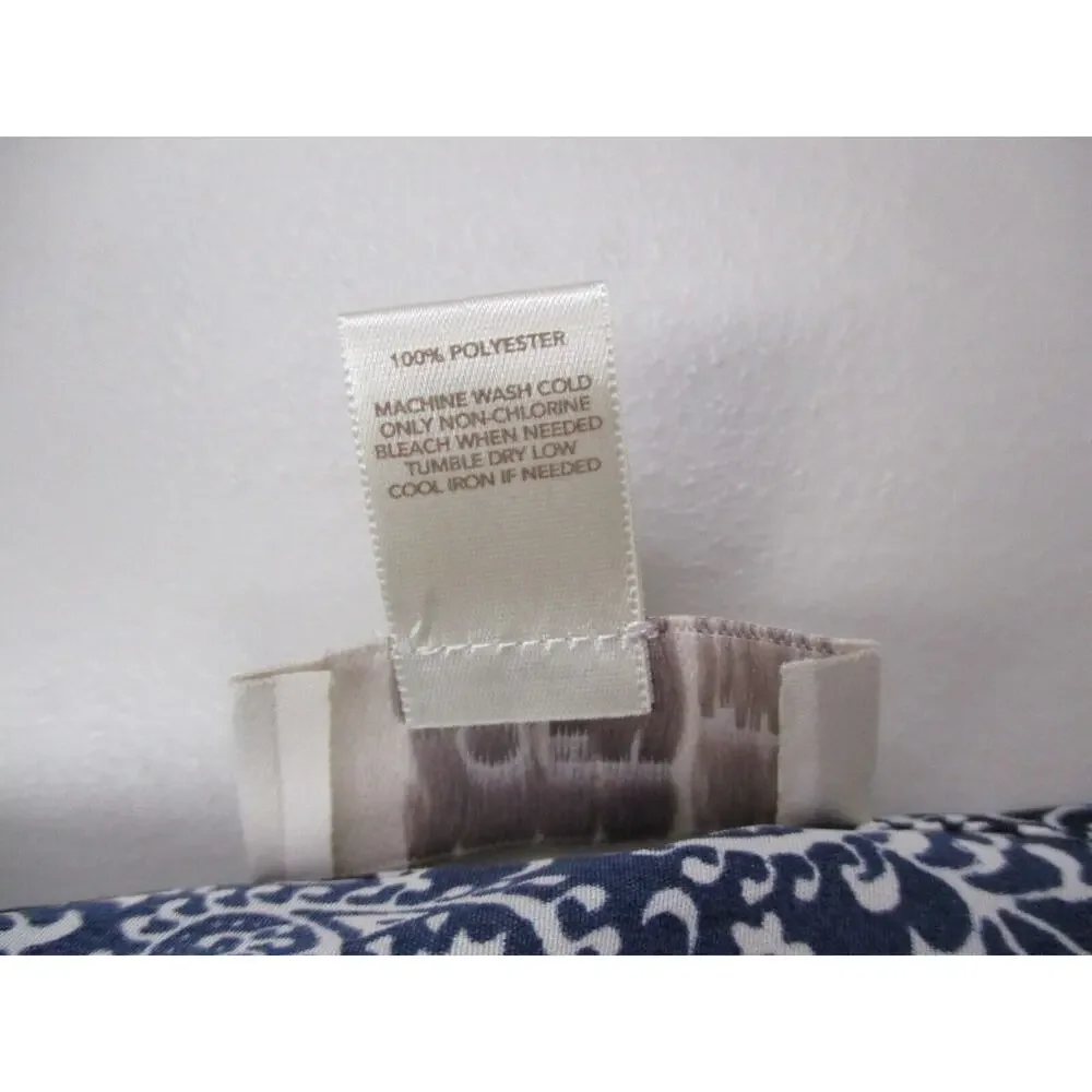 Ann Taylor LOFT Romper Womens 00P Blue Paisley Shorts Roll Tab Top XSP XS Petite - Picture 16 of 16